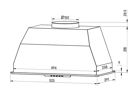 Вытяжка Kuppersberg INLINEA 60 B